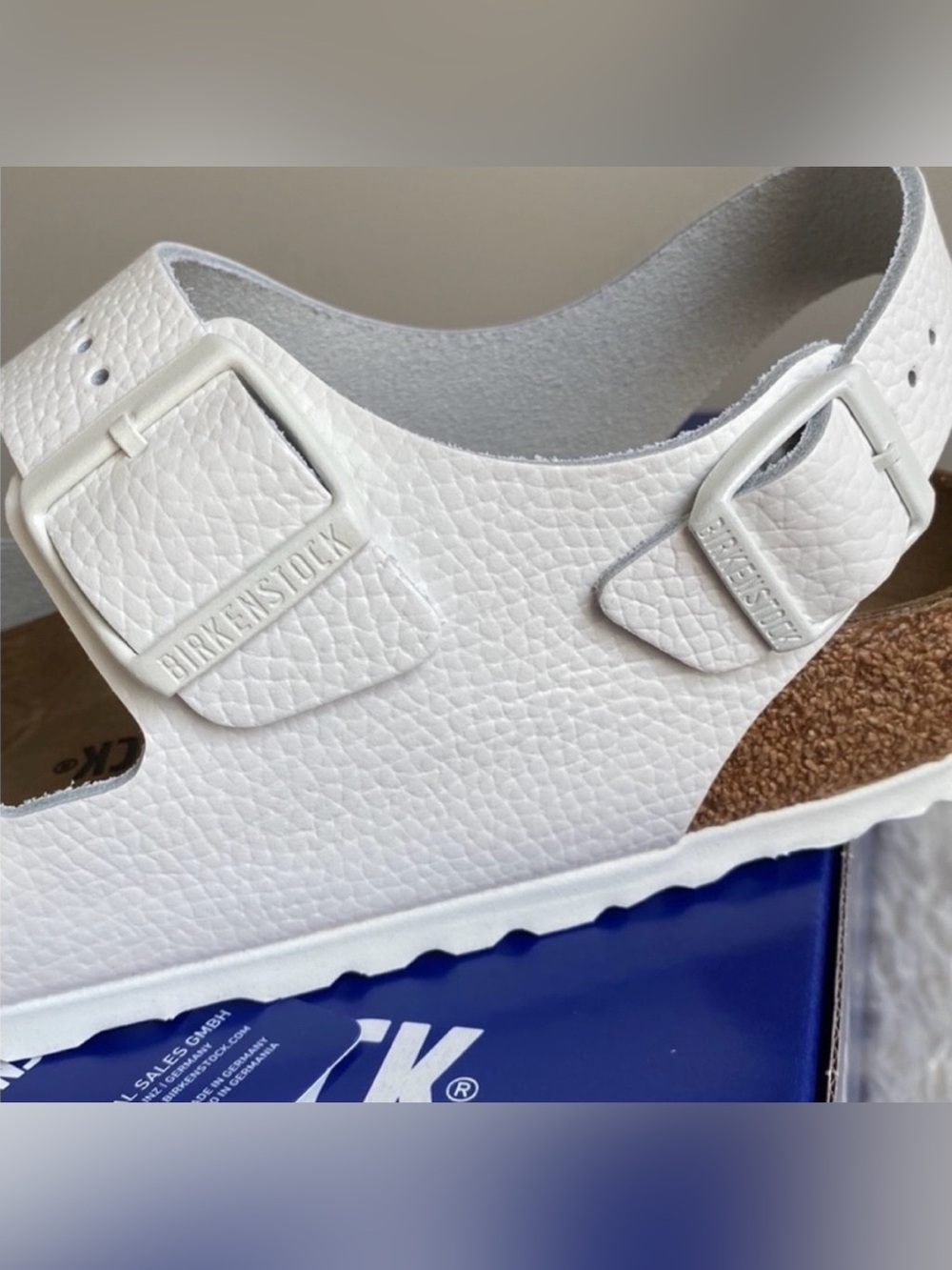 Birkenstock 🔥 Milano White Leather Sandals Men’s Size 11 EU 44 NEW - Picture 3 of 9
